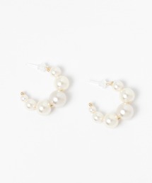 パールフープ樹脂ポストピアス / 951128