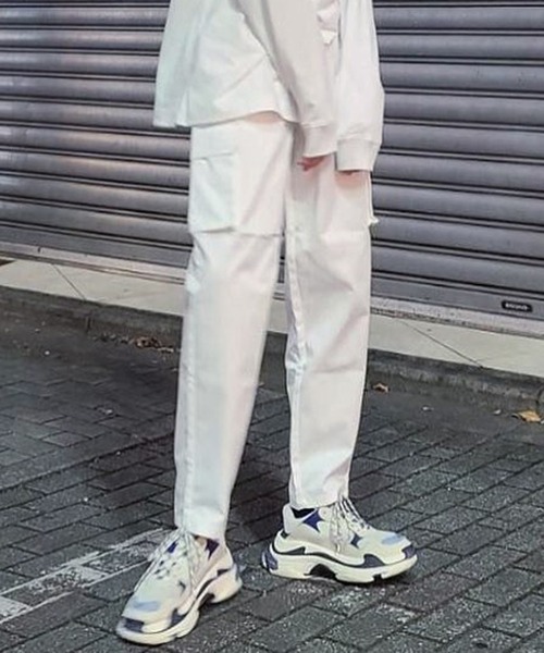 ８(eight)（エイト）の「カーゴシェフパンツ（カーゴパンツ・メンズ・ベージュ/ホワイト/カーキ/ヘザーグレー/ストライプ/ウッドランド/ネイビー/ブラック/ベージュ系その他/オレンジ/ブルー系その他/ブラック系その他/ブラウン/ネイビー系/アイボリー・MEDIUM/LARGE/SMALL/X-LARGE）」の16枚目の写真