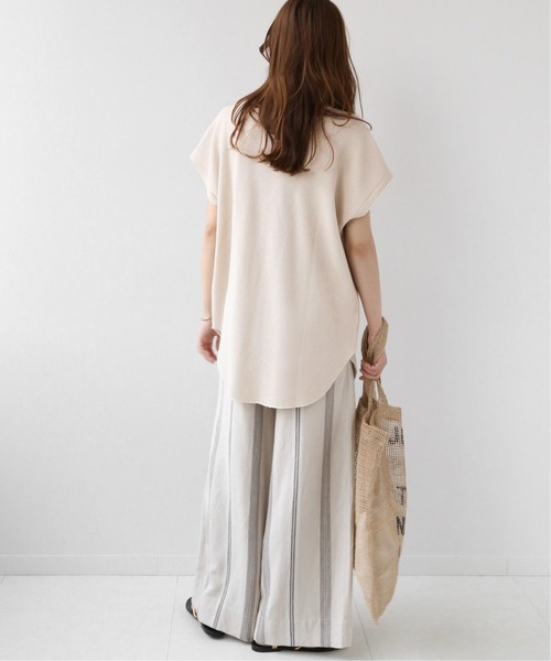 JOURNAL STANDARD relume(ジャーナルスタンダード レリューム)の「ビッグワッフルノースリーブ◆(Tシャツ/カットソー・レディース・ホワイト/ライトグリーン/キャメル・FREE)」の14枚目の写真