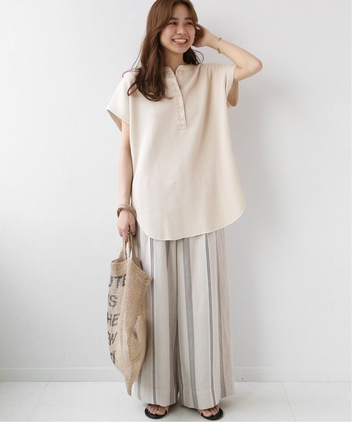 JOURNAL STANDARD relume(ジャーナルスタンダード レリューム)の「ビッグワッフルノースリーブ◆(Tシャツ/カットソー・レディース・ホワイト/ライトグリーン/キャメル・FREE)」の19枚目の写真