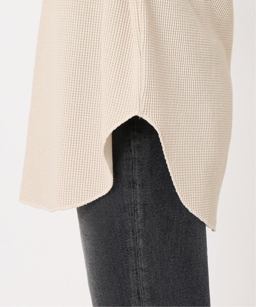 JOURNAL STANDARD relume(ジャーナルスタンダード レリューム)の「ビッグワッフルノースリーブ◆(Tシャツ/カットソー・レディース・ホワイト/ライトグリーン/キャメル・FREE)」の12枚目の写真