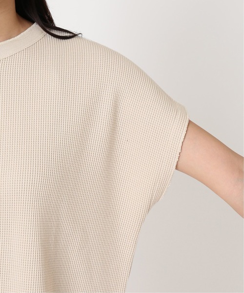 JOURNAL STANDARD relume(ジャーナルスタンダード レリューム)の「ビッグワッフルノースリーブ◆(Tシャツ/カットソー・レディース・ホワイト/ライトグリーン/キャメル・FREE)」の7枚目の写真