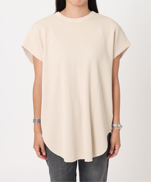 JOURNAL STANDARD relume(ジャーナルスタンダード レリューム)の「ビッグワッフルノースリーブ◆(Tシャツ/カットソー・レディース・ホワイト/ライトグリーン/キャメル・FREE)」の22枚目の写真