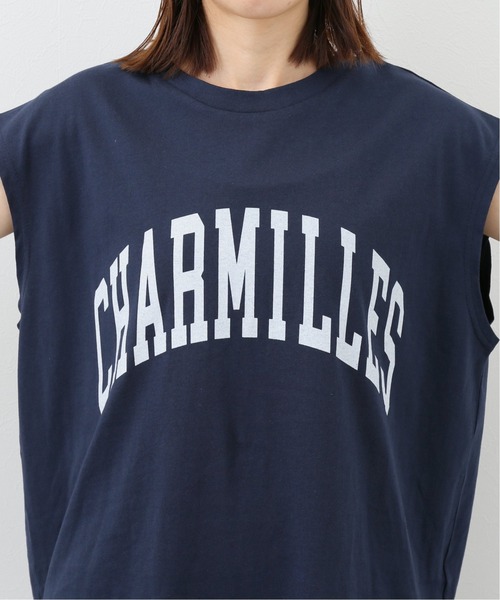 SLOBE IENA（スローブイエナ）の「カレッジフレンチスリーブTシャツ【手洗い可能】◆（Tシャツ/カットソー・レディース・ホワイト/ネイビー/ブラウン・FREE）」の14枚目の写真