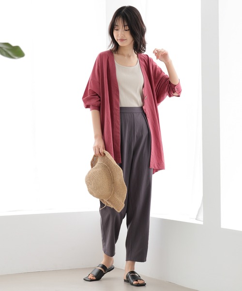 シアーボレロカーディガン （CORAL） セール】シアーボレロカーディガン（カーディガン/ボレロ）｜Flowering