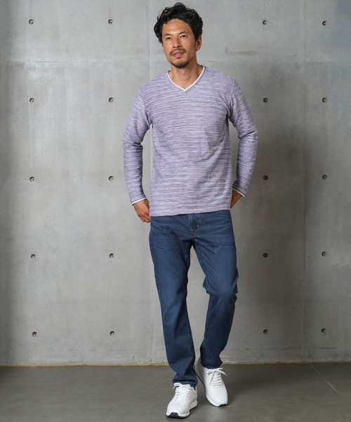 MEN'S BIGI（メンズビギ）の「<YANUK(ヤヌーク)>別注 ラウンジジーンズ　made in japan（デニムパンツ・メンズ・グレー/ダークブルー・01/02/03）」の7枚目の写真