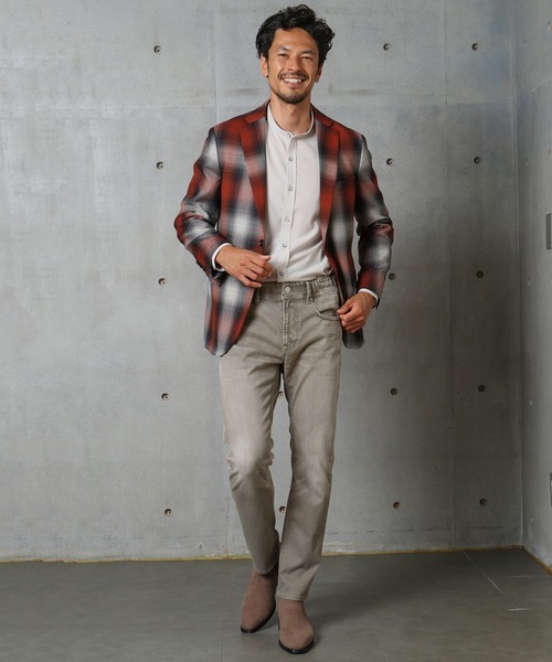 MEN'S BIGI（メンズビギ）の「<YANUK(ヤヌーク)>別注 ラウンジジーンズ　made in japan（デニムパンツ・メンズ・グレー/ダークブルー・01/02/03）」の11枚目の写真