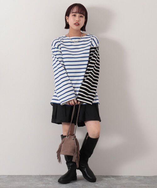 セール】BICOLOR KNIT POLO / バイカラーニットポロ（ニット