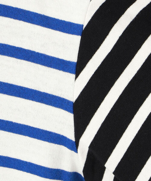 NOLLEY’S(ノーリーズ)の「◇【WEB限定】前後2WAYバイカラーボーダープルオーバーカットソー(Tシャツ/カットソー・レディース・ブラック系その他3/ブラウン系その他3/ブルー系その他3・FREE)」の6枚目の写真