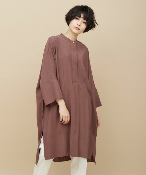 CLEARIMPRESSION (クリアインプレッション)の「ドルマンロングブラウス(シャツ/ブラウス・レディース・イエロー/オフホワイト/ブラウン・フリー)」の11枚目の写真