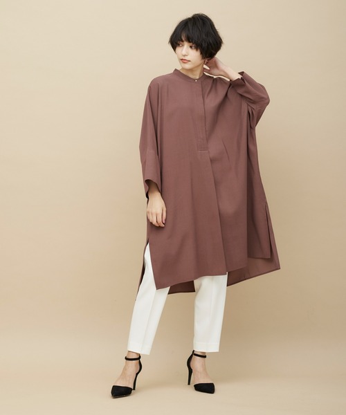 CLEARIMPRESSION (クリアインプレッション)の「ドルマンロングブラウス(シャツ/ブラウス・レディース・イエロー/オフホワイト/ブラウン・フリー)」の12枚目の写真