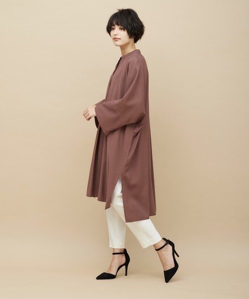 CLEARIMPRESSION (クリアインプレッション)の「ドルマンロングブラウス(シャツ/ブラウス・レディース・イエロー/オフホワイト/ブラウン・フリー)」の13枚目の写真
