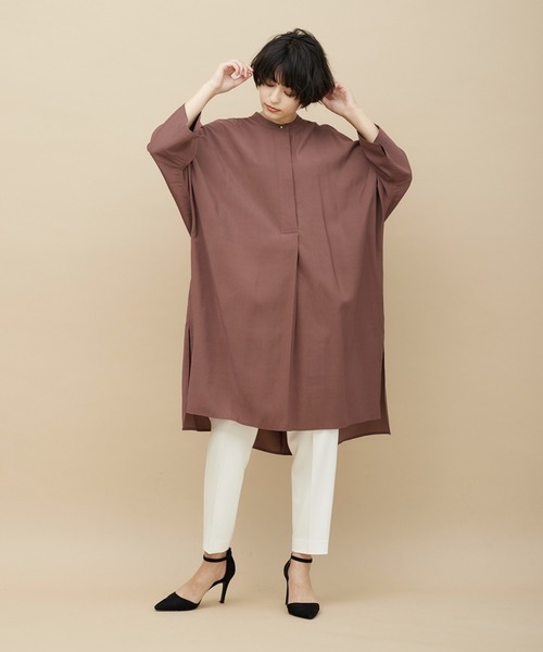 CLEARIMPRESSION (クリアインプレッション)の「ドルマンロングブラウス(シャツ/ブラウス・レディース・イエロー/オフホワイト/ブラウン・フリー)」の14枚目の写真