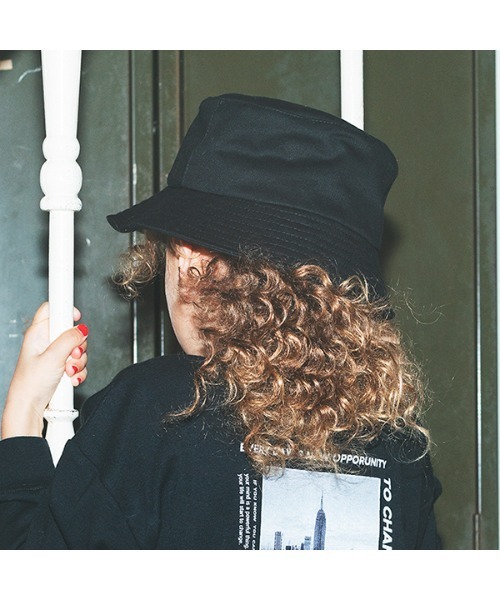 X-girl Stages（エックスガールステージス）の「ロゴバケットハット（ハット・キッズ・ベージュ/ブラック・FREE）」の13枚目の写真
