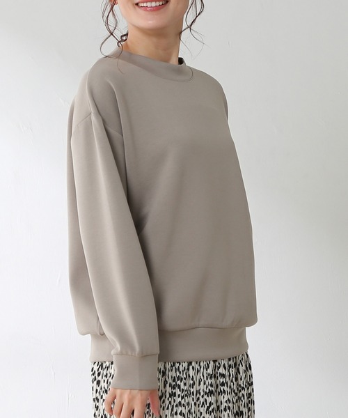 Honeys（ハニーズ）の「きれいめスエットトップス（スウェット・レディース・ブラック/ライトベージュ/スミクロ/モカ/ブルー系その他/ピンク・LL/S/M/L）」の4枚目の写真