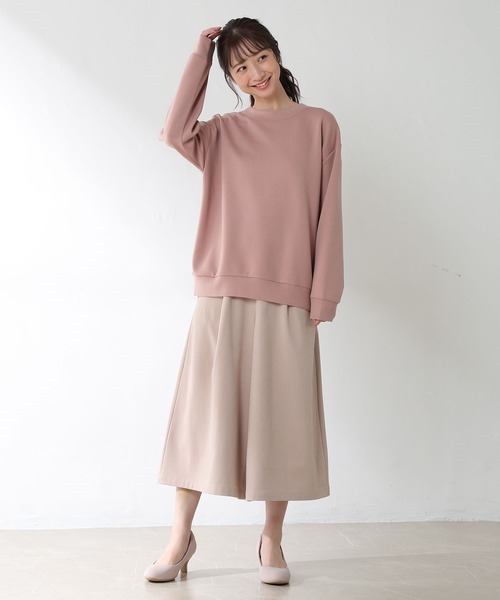 Honeys（ハニーズ）の「きれいめスエットトップス（スウェット・レディース・ブラック/ライトベージュ/スミクロ/モカ/ブルー系その他/ピンク・LL/S/M/L）」の15枚目の写真