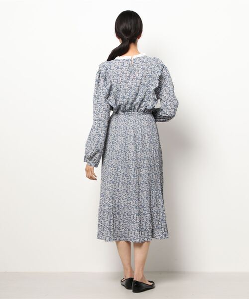 Clice de Paris（クリシェドゥパリス）の「K/エレガントフリルワンピース（ワンピース・レディース・ブルー/イエロー・ONESIZE）」の3枚目の写真