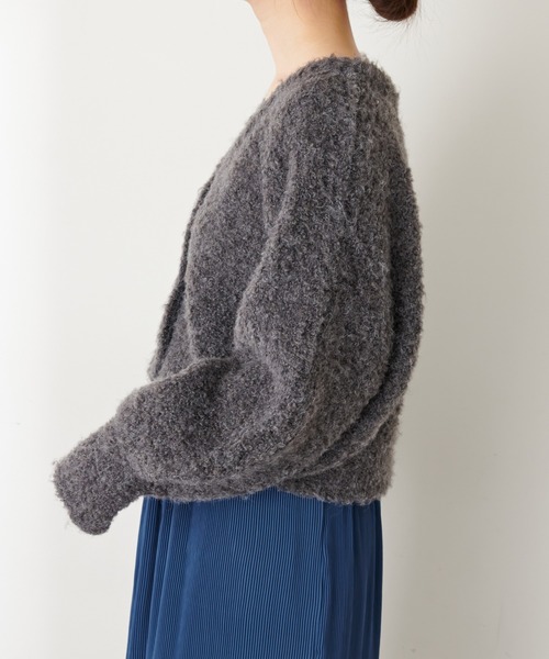 カーディガン ふんわりMIXカーディガン レディース natural couture（ナチュラルクチュール）の「ふんわりMIXニット