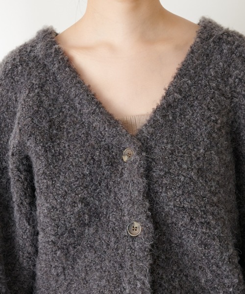 カーディガン ふんわりMIXカーディガン レディース natural couture（ナチュラルクチュール）の「ふんわりMIXニット