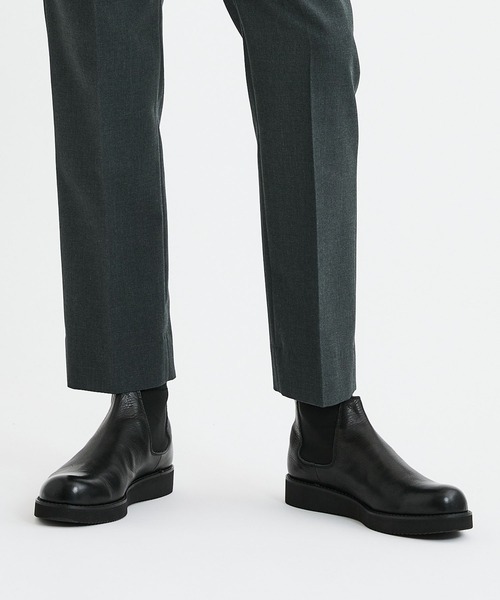 PADRONE パドローネ / STUDIOUS別注 SHORT SIDE GORE BOOTS/ショート