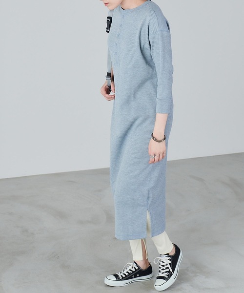 Chaco closet(チャコ クローゼット)の「サイドスリットリブレギンス(レギンス/スパッツ・レディース・ホワイト/ベージュ/ブラック/グレー・FREE)」の15枚目の写真