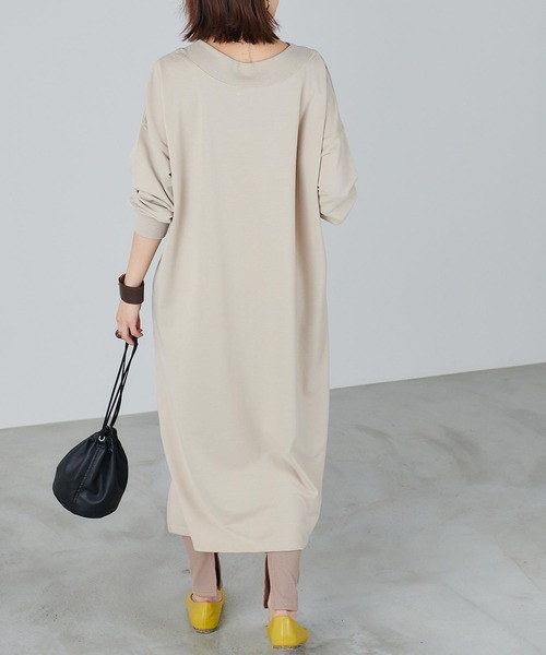 Chaco closet(チャコ クローゼット)の「サイドスリットリブレギンス(レギンス/スパッツ・レディース・ホワイト/ベージュ/ブラック/グレー・FREE)」の13枚目の写真