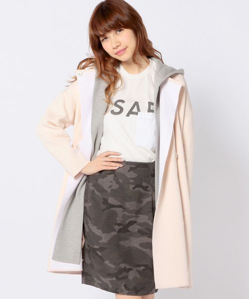 Another Edition(アナザーエディション)の「ニットフードコート/AEBC KNIT HOOD CT(カーディガン/ボレロ・レディース・ブラック/ライトピンク・フリ-)」の22枚目の写真