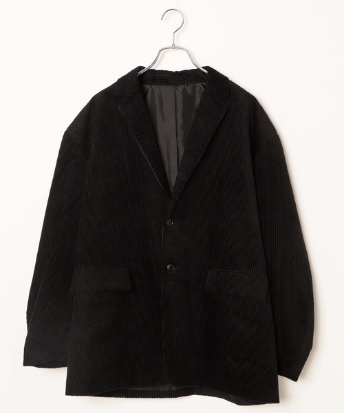 WEGO（ウィゴー）の「WEGO/コーデュロイルーズテーラードジャケット（テーラードジャケット・メンズ・ブラック/ベージュ・MEDIUM/LARGE）」の9枚目の写真