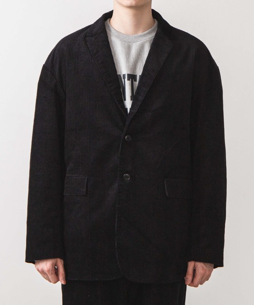 WEGO（ウィゴー）の「WEGO/コーデュロイルーズテーラードジャケット（テーラードジャケット・メンズ・ブラック/ベージュ・MEDIUM/LARGE）」の13枚目の写真