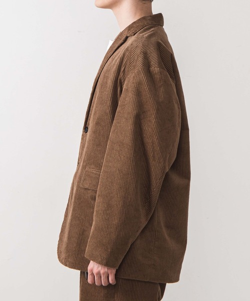 WEGO（ウィゴー）の「WEGO/コーデュロイルーズテーラードジャケット（テーラードジャケット・メンズ・ブラック/ベージュ・MEDIUM/LARGE）」の11枚目の写真
