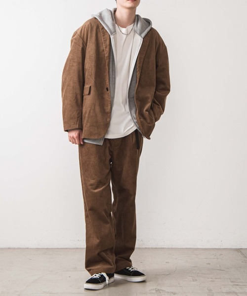 WEGO（ウィゴー）の「WEGO/コーデュロイルーズテーラードジャケット（テーラードジャケット・メンズ・ブラック/ベージュ・MEDIUM/LARGE）」の16枚目の写真