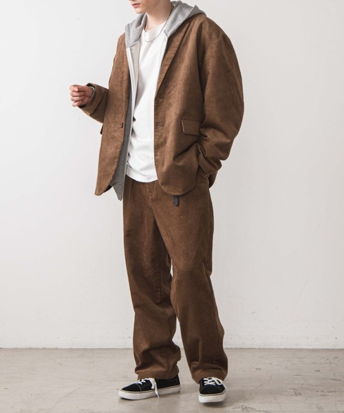 WEGO（ウィゴー）の「WEGO/コーデュロイルーズテーラードジャケット（テーラードジャケット・メンズ・ブラック/ベージュ・MEDIUM/LARGE）」の15枚目の写真