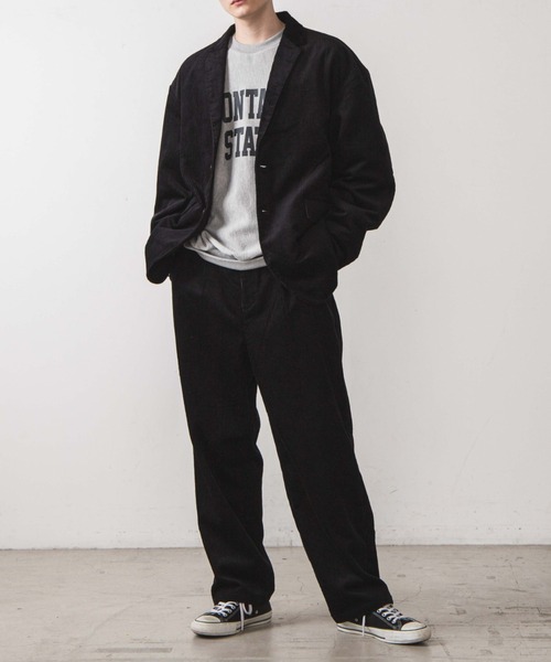 WEGO（ウィゴー）の「WEGO/コーデュロイルーズテーラードジャケット（テーラードジャケット・メンズ・ブラック/ベージュ・MEDIUM/LARGE）」の19枚目の写真