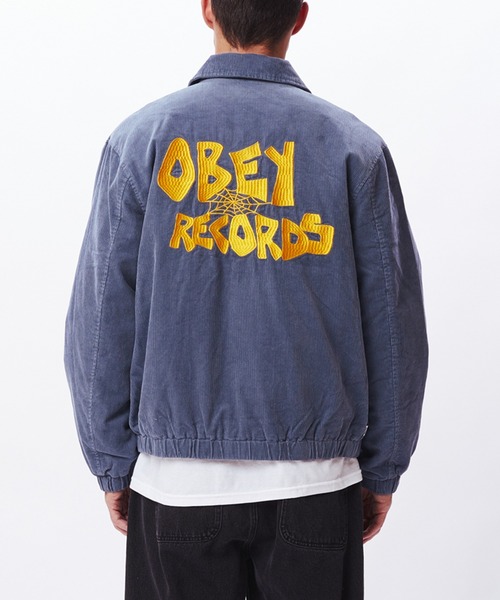 OBEY/オベイ ロゴ刺繍 コーデュロイ ジップブルゾン【公式通販】