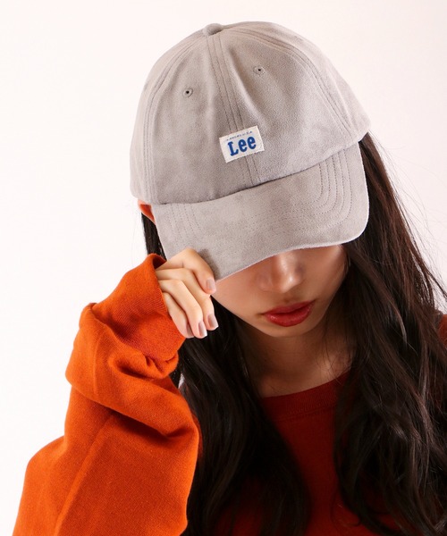 Lee(リー)の「LOW CAP POY SUEDE リー ローキャップ ポリスェード(キャップ・レディース・ブラック/グレー/ピンク/ダークグリーン/モスグリーン/ネイビー/ダークパープル/ブラウン/ベージュ・FREE)」の2枚目の写真
