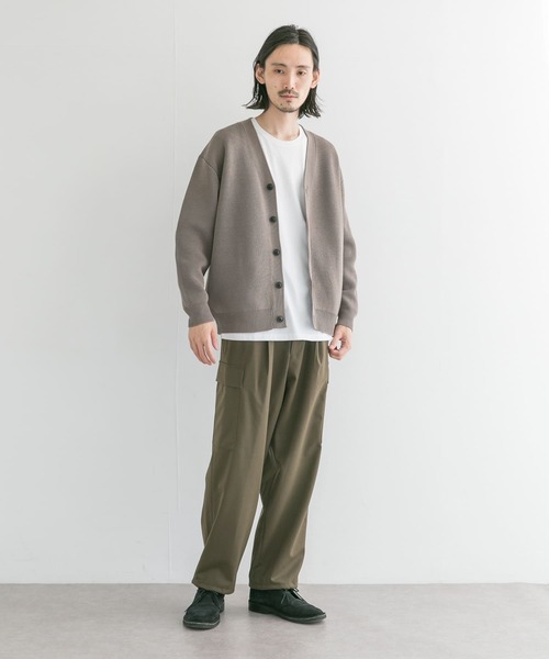 URBAN RESEARCH(アーバンリサーチ)の「WASHABLEウールカーゴパンツ(その他パンツ・メンズ・カーキ/チャコールグレー・LARGE/MEDIUM)」の4枚目の写真