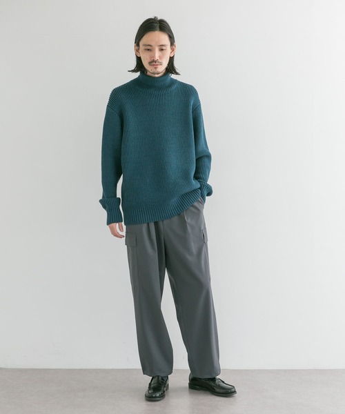 URBAN RESEARCH(アーバンリサーチ)の「WASHABLEウールカーゴパンツ(その他パンツ・メンズ・カーキ/チャコールグレー・LARGE/MEDIUM)」の7枚目の写真