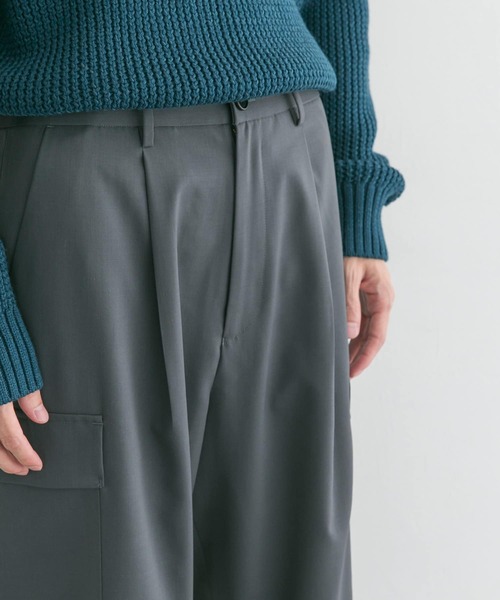 URBAN RESEARCH(アーバンリサーチ)の「WASHABLEウールカーゴパンツ(その他パンツ・メンズ・カーキ/チャコールグレー・LARGE/MEDIUM)」の8枚目の写真
