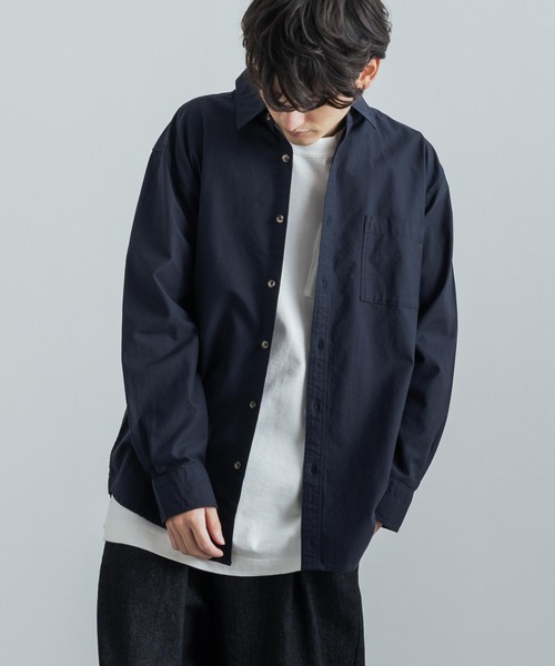 Rocky オーバーサイズ ビッグシルエット Monroe ロッキーモンロー のファッション コットンツイルレギュラーカラーロングシャツ シャツ ブラウス シャツ ブラウス トップス ビッグシルエット