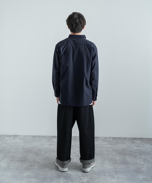 Rocky オーバーサイズ ビッグシルエット Monroe ロッキーモンロー のファッション コットンツイルレギュラーカラーロングシャツ シャツ ブラウス シャツ ブラウス トップス ビッグシルエット
