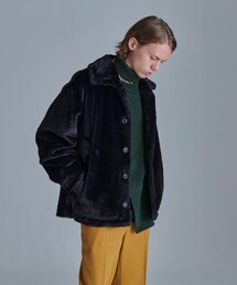 tk.TAKEO KIKUCHI | なめらかファーショートブルゾン(ブルゾン)