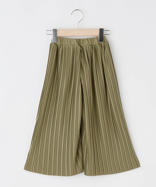 ＆yam（アンドヤム）の「カットプリーツワイドパンツ/スカーチョ（スカート・キッズ・ブラック/ブラウン/グリーン/ピンク/グレー/ブルー・140-150cm/120-130cm/130-140cm/150-160cm/110-120cm）」の12枚目の写真