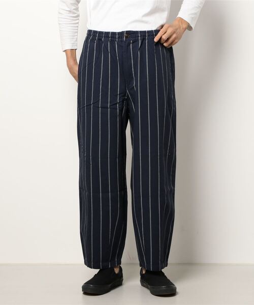 チャイハネ（チャイハネ）の「【チャイハネ】grn×Amina ストライプコットンツイルMEN'Sパンツ（その他パンツ・メンズ・ホワイト/カーキ/ブルー・FREE）」の6枚目の写真