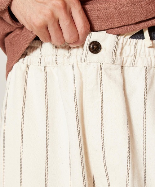 チャイハネ（チャイハネ）の「【チャイハネ】grn×Amina ストライプコットンツイルMEN'Sパンツ（その他パンツ・メンズ・ホワイト/カーキ/ブルー・FREE）」の21枚目の写真