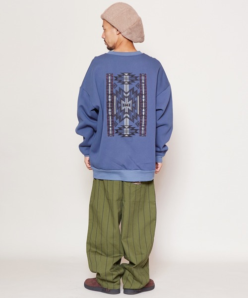 チャイハネ（チャイハネ）の「【チャイハネ】grn×Amina ストライプコットンツイルMEN'Sパンツ（その他パンツ・メンズ・ホワイト/カーキ/ブルー・FREE）」の13枚目の写真