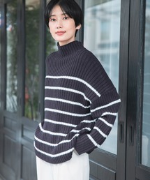 LEPSIM | 5ゲージボーダーニットプルオーバー　229721(ニット/セーター)