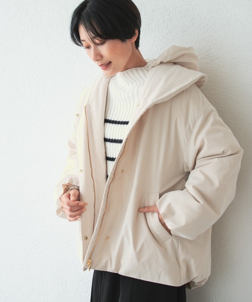 LEPSIM(レプシィム)の「5ゲージボーダーニットプルオーバー 229721(ニット/セーター・レディース・グリーン/パープル/ブラック/オフホワイト・FREE)」の10枚目の写真