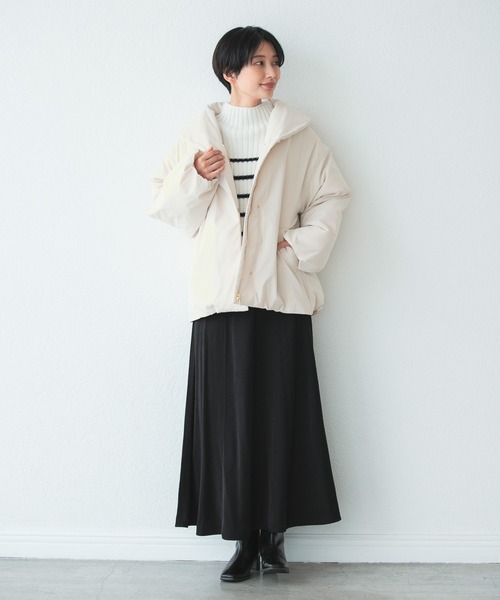 LEPSIM(レプシィム)の「5ゲージボーダーニットプルオーバー 229721(ニット/セーター・レディース・グリーン/パープル/ブラック/オフホワイト・FREE)」の11枚目の写真