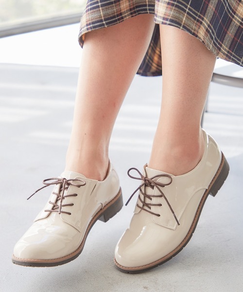 Honeys（ハニーズ）の「マニッシュシューズ（ドレスシューズ・レディース・ブラック系その他/ブラック系その他2/ライトベージュ・M/LL/L/S）」の3枚目の写真