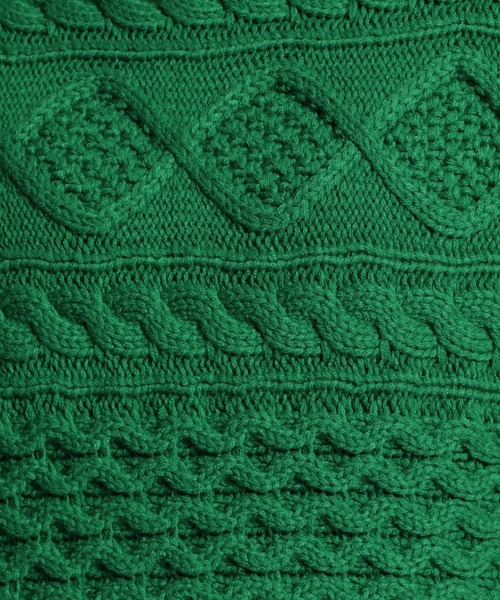 niko and...（ニコアンド）の「洗えるショート丈ケーブルニットプルオーバー（ニット/セーター・レディース・ブラック/グリーン/アイボリー・MEDIUM/LARGE）」の15枚目の写真